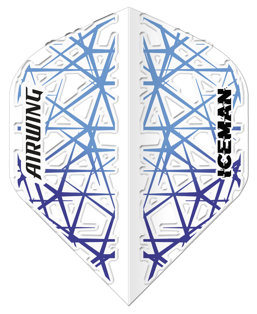 Red Dragon Airwing Moulded Flights - Gerwyn Price - Iceman - White & Blue - Standard Dart Flights