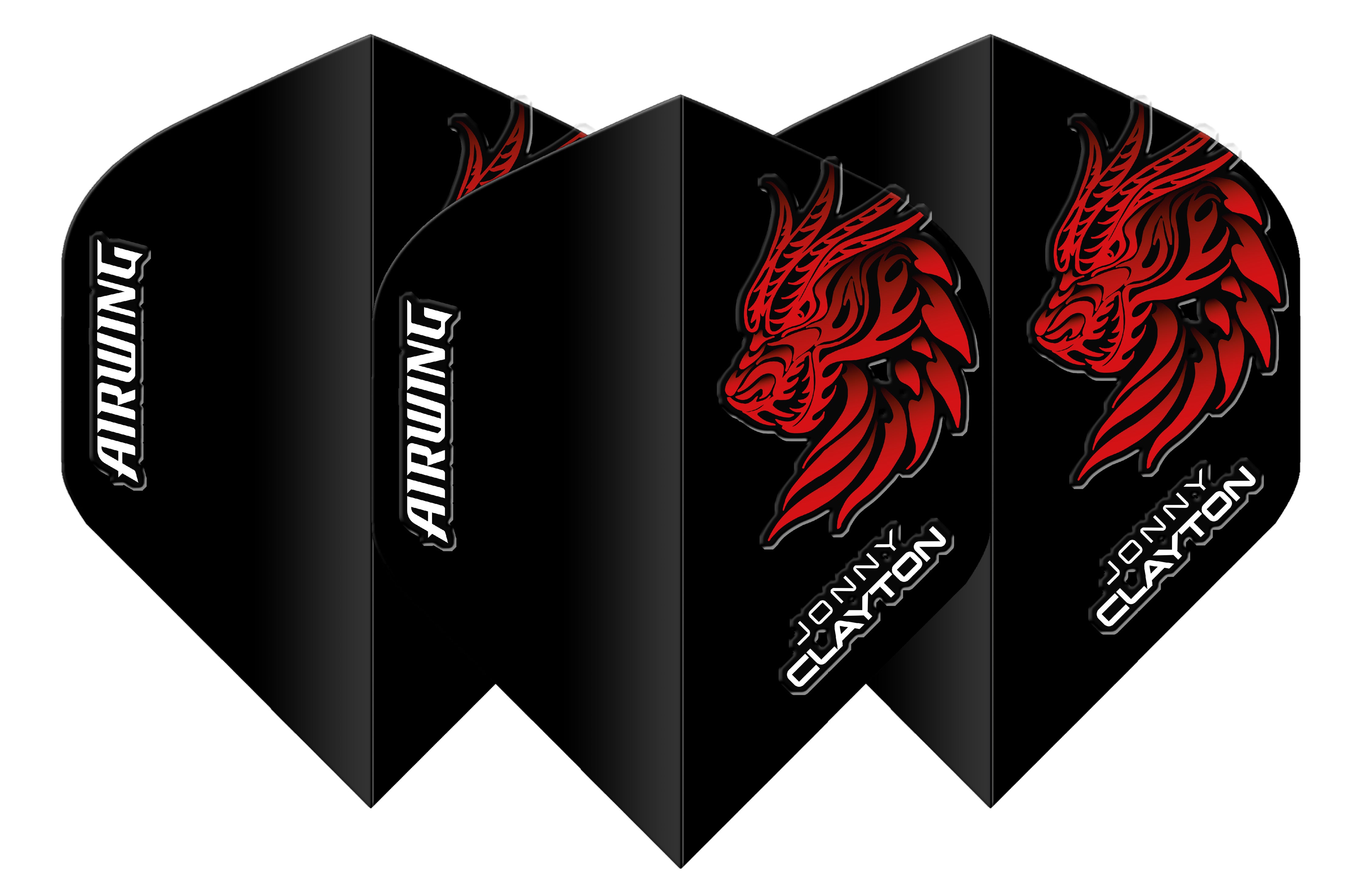 Red Dragon Airwing Moulded Flights - Jonny Clayton - The Ferret - Standard Dart Flights