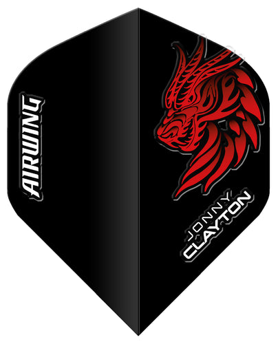 Red Dragon Airwing Moulded Flights - Jonny Clayton - The Ferret - Standard Dart Flights