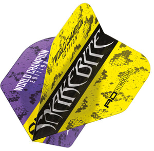 Red Dragon Peter Wright - Snakebite - Yin Yang - Yellow & Purple - Standard Dart Flights