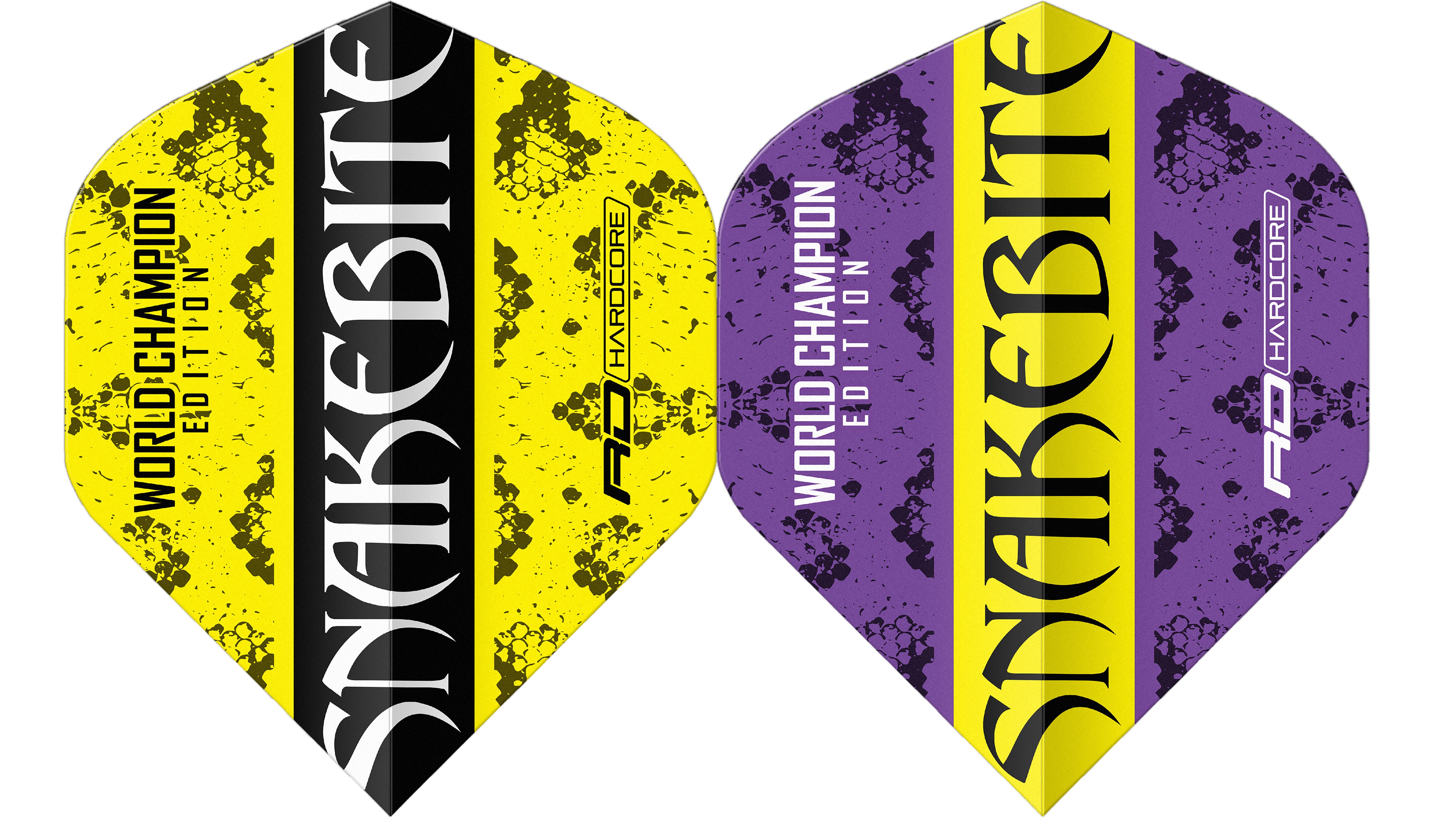 Red Dragon Peter Wright - Snakebite - Yin Yang - Yellow & Purple - Standard Dart Flights