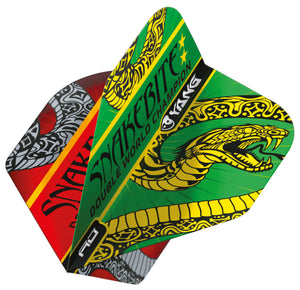 Red Dragon Peter Wright - Snakebite - Yin Yang - Green & Red - Standard Dart Flights