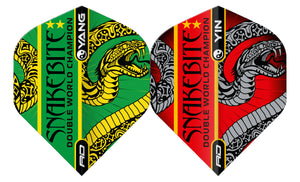 Red Dragon Peter Wright - Snakebite - Yin Yang - Green & Red - Standard Dart Flights