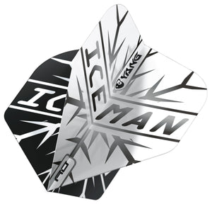 Red Dragon Gerwyn Price - Iceman - Yin Yang - Black & White - Standard Dart Flights