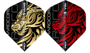 Red Dragon Jonny Clayton - The Ferret - Yin Yang - Gold & Red - Standard Dart Flights