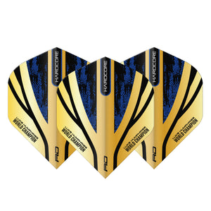 Red Dragon - Luke Humphries Hardcore Premium Standard Dart Flights - Gold