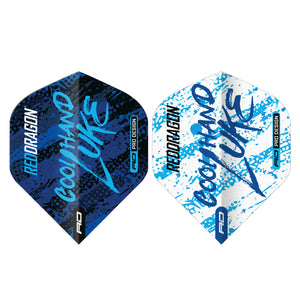 Red Dragon - Luke Humphries World Champion Yin Yang Dart Flights - Blue & White