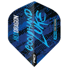 Red Dragon - Luke Humphries World Champion Yin Yang Dart Flights - Blue & White