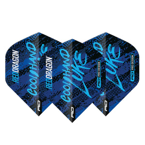 Red Dragon - Luke Humphries World Champion Yin Yang Dart Flights - Blue & White