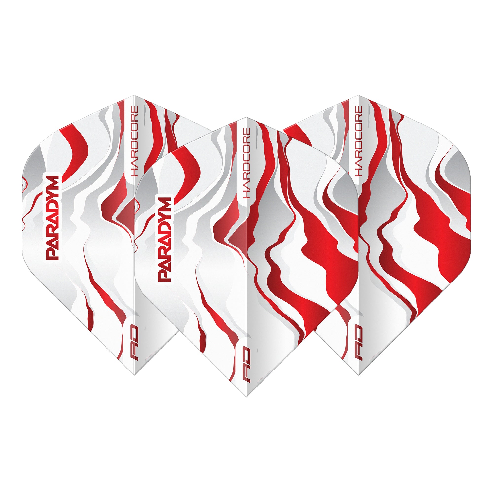 Red Dragon Hardcore - Paradym - Red / White Standard Dart Flights