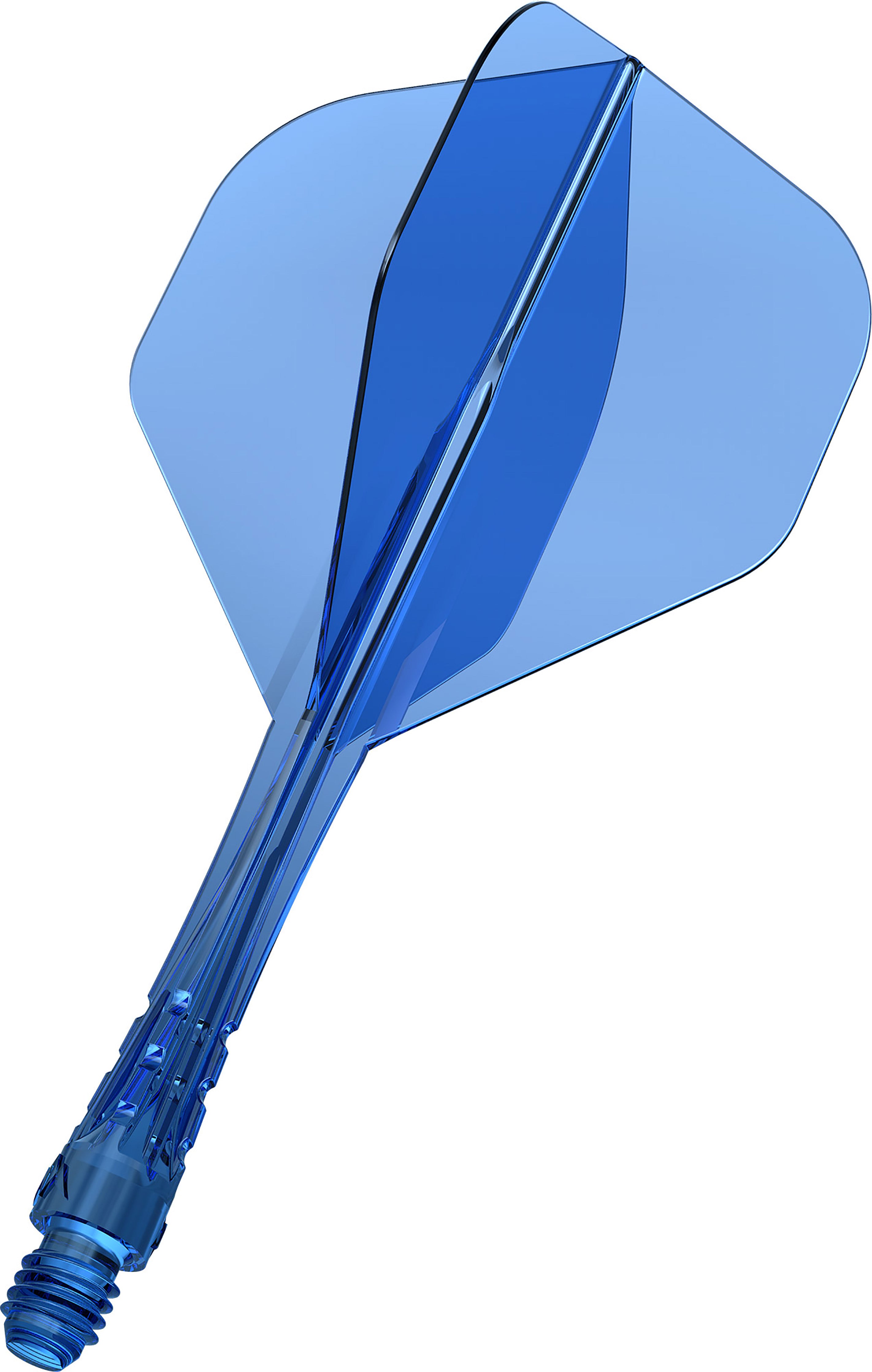 Mission Force 90 Vortex - Moulded Flight & Shaft - Standard No2 - Clear Blue