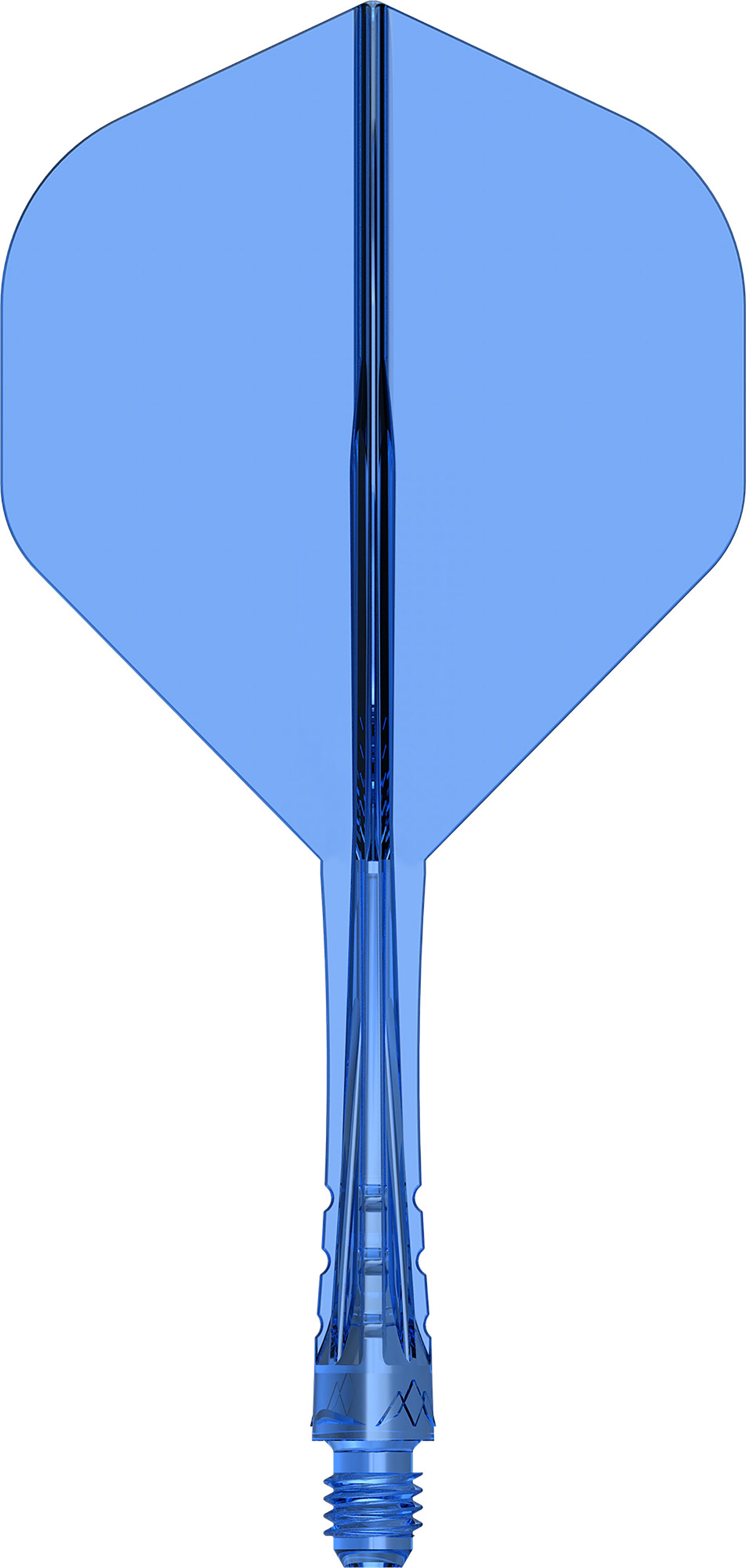 Mission Force 90 Vortex - Moulded Flight & Shaft - Standard No2 - Clear Blue