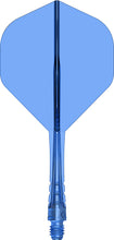 Mission Force 90 Vortex - Moulded Flight & Shaft - Standard No2 - Clear Blue