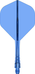 Mission Force 90 Vortex - Moulded Flight & Shaft - Standard No2 - Clear Blue