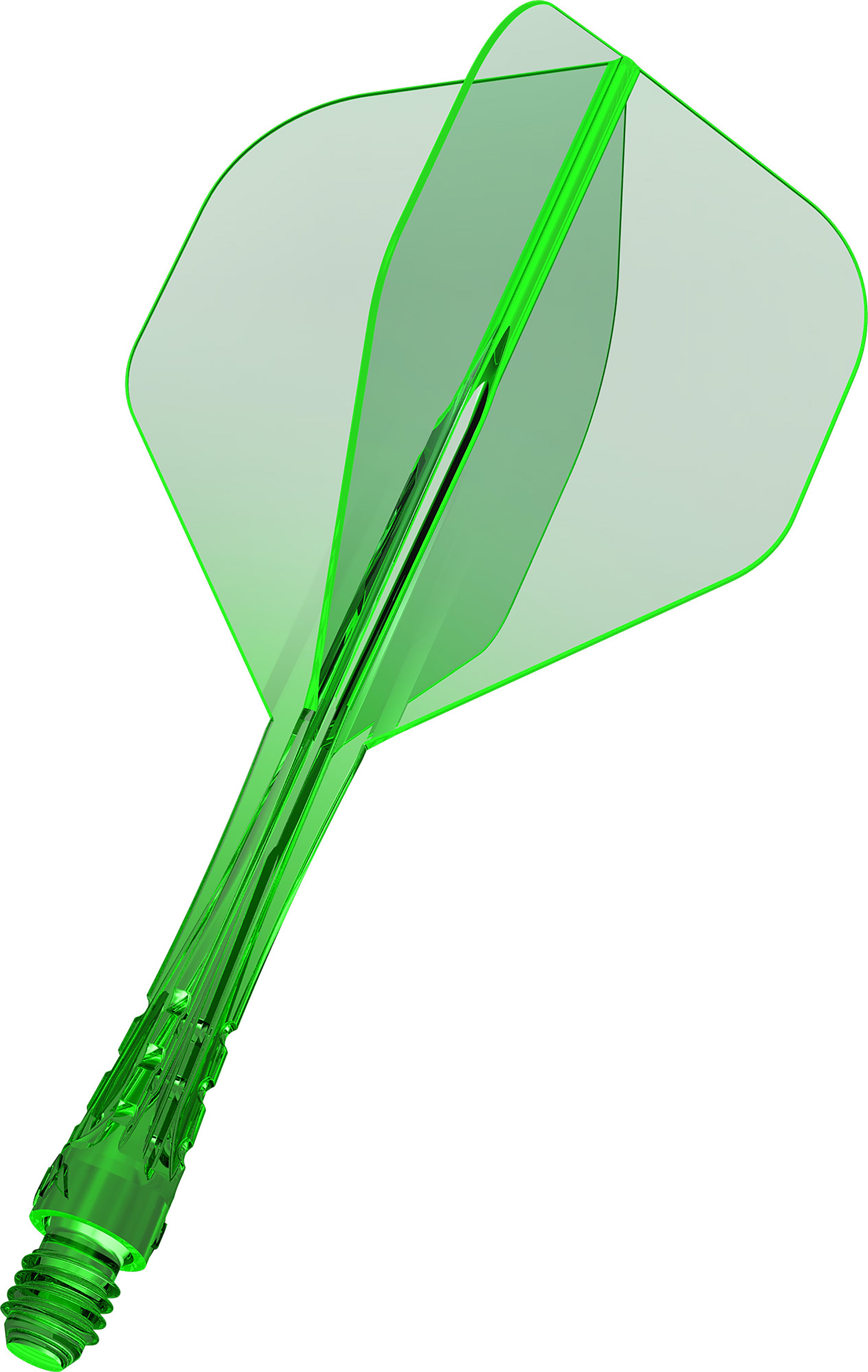 Mission Force 90 Vortex - Moulded Flight & Shaft - Standard No2 - Clear Green