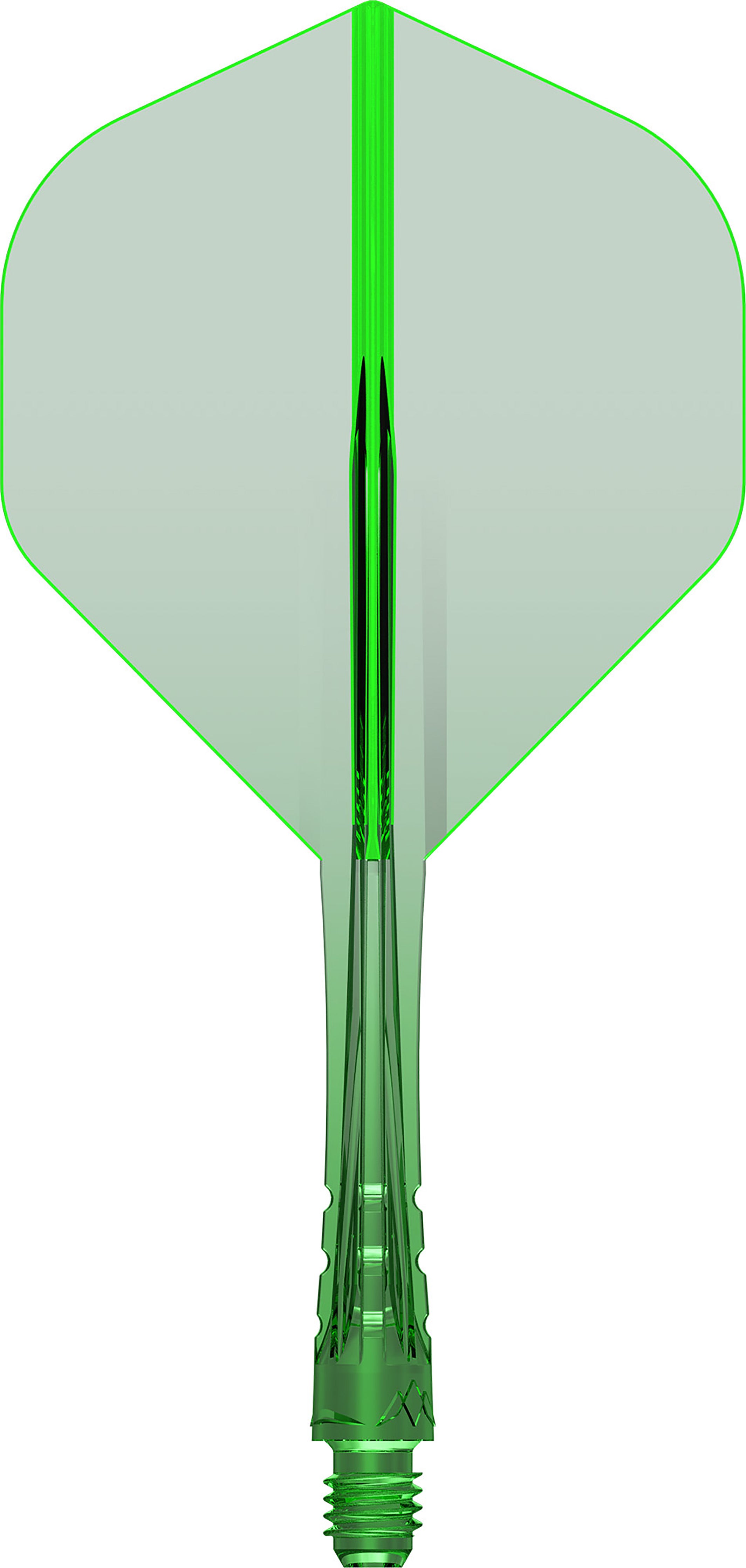 Mission Force 90 Vortex - Moulded Flight & Shaft - Standard No2 - Clear Green