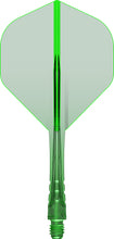 Mission Force 90 Vortex - Moulded Flight & Shaft - Standard No2 - Clear Green