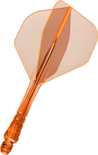 Mission Force 90 Vortex - Moulded Flight & Shaft - Standard No2 - Clear Neon Orange