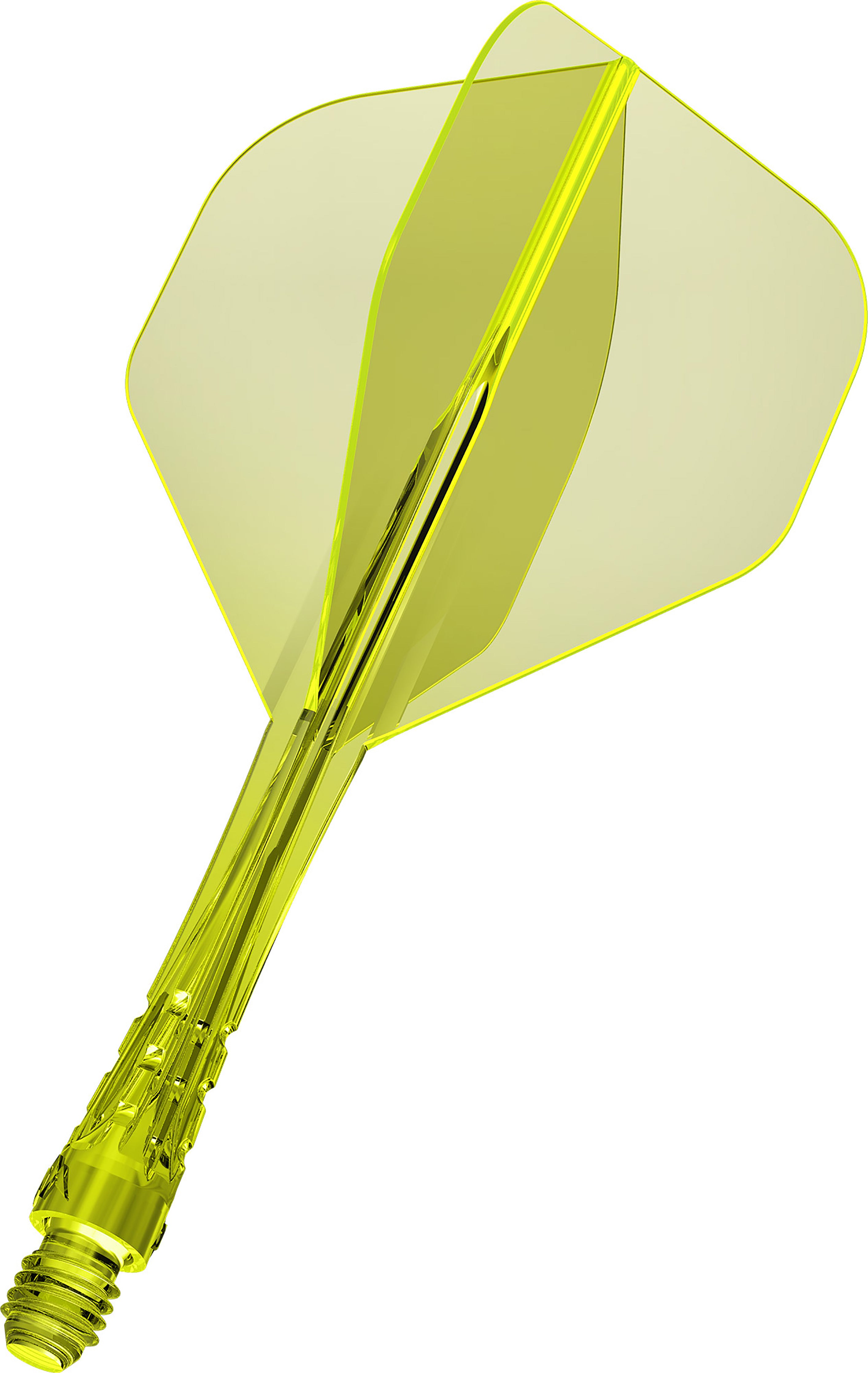 Mission Force 90 Vortex - Moulded Flight & Shaft - Standard No2 - Clear Neon Yellow