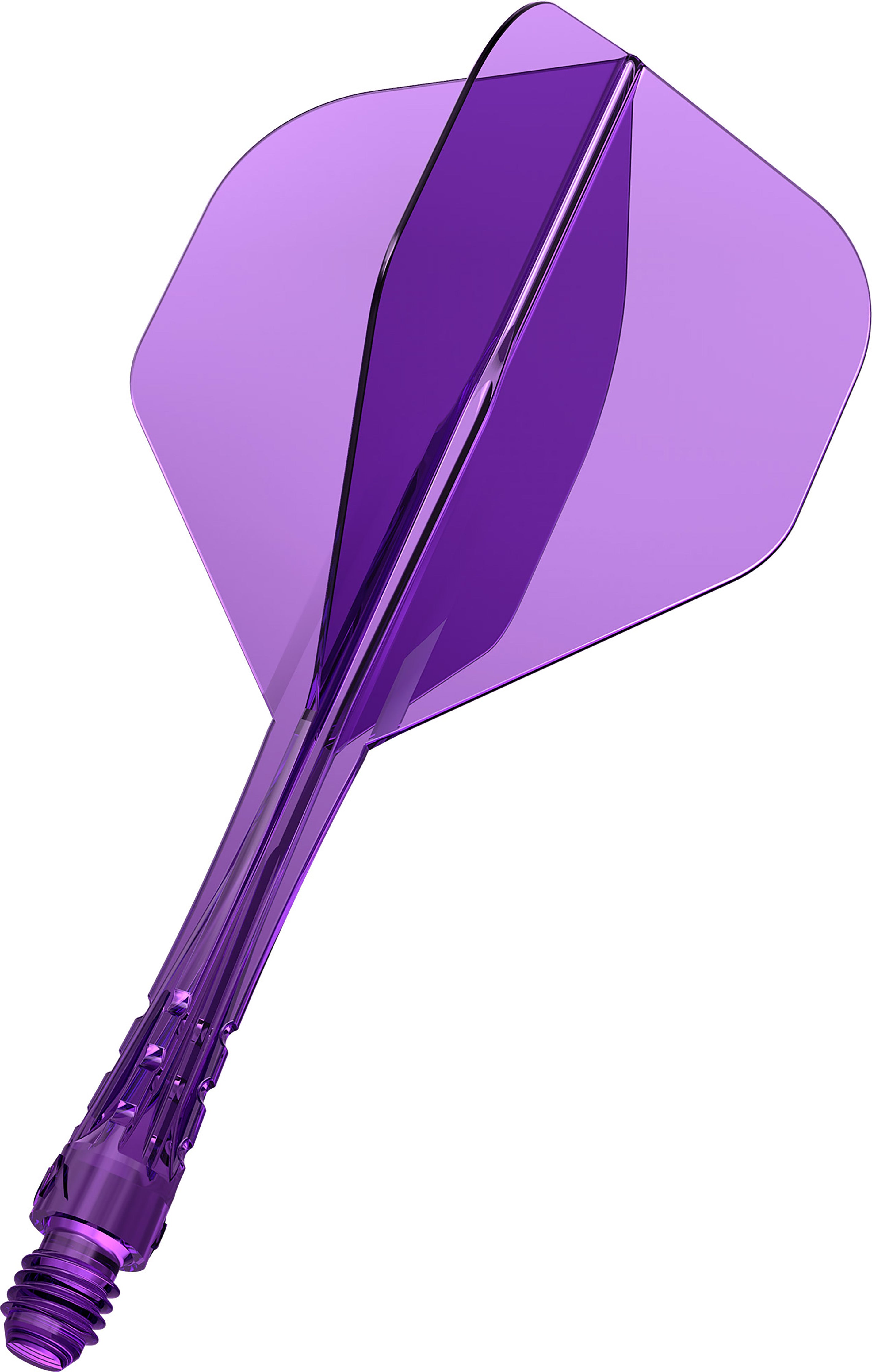 Mission Force 90 Vortex - Moulded Flight & Shaft - Standard No2 - Clear Purple