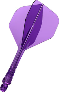 Mission Force 90 Vortex - Moulded Flight & Shaft - Standard No2 - Clear Purple