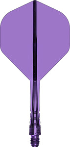 Mission Force 90 Vortex - Moulded Flight & Shaft - Standard No2 - Clear Purple