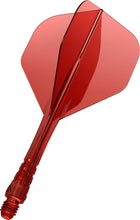 Mission Force 90 Vortex - Moulded Flight & Shaft - Standard No2 - Clear Red