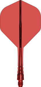 Mission Force 90 Vortex - Moulded Flight & Shaft - Standard No2 - Clear Red