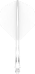 Mission Force 90 Vortex - Moulded Flight & Shaft - Standard No2 - White