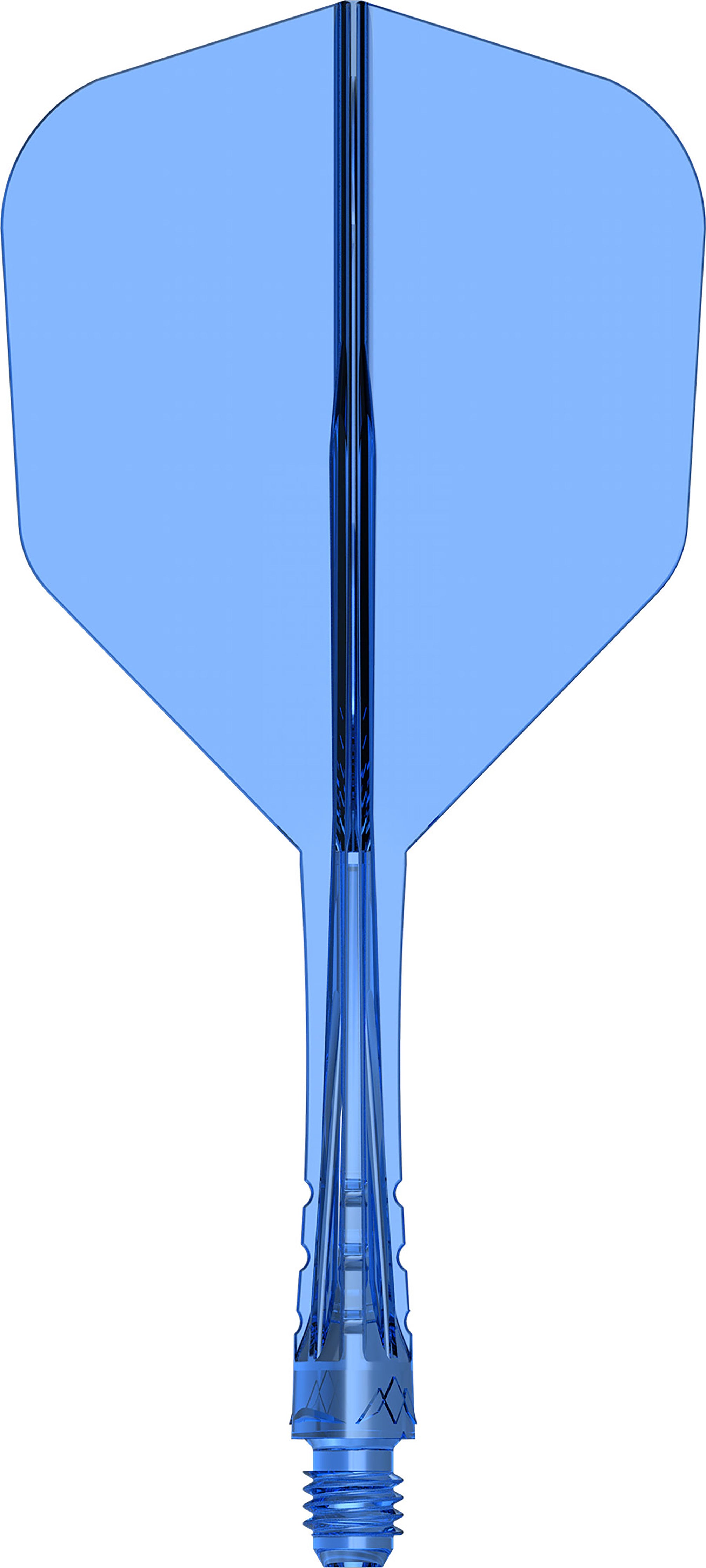 Mission Force 90 Vortex - Moulded Flight & Shaft - Standard No6 - Clear Blue