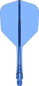 Mission Force 90 Vortex - Moulded Flight & Shaft - Standard No6 - Clear Blue