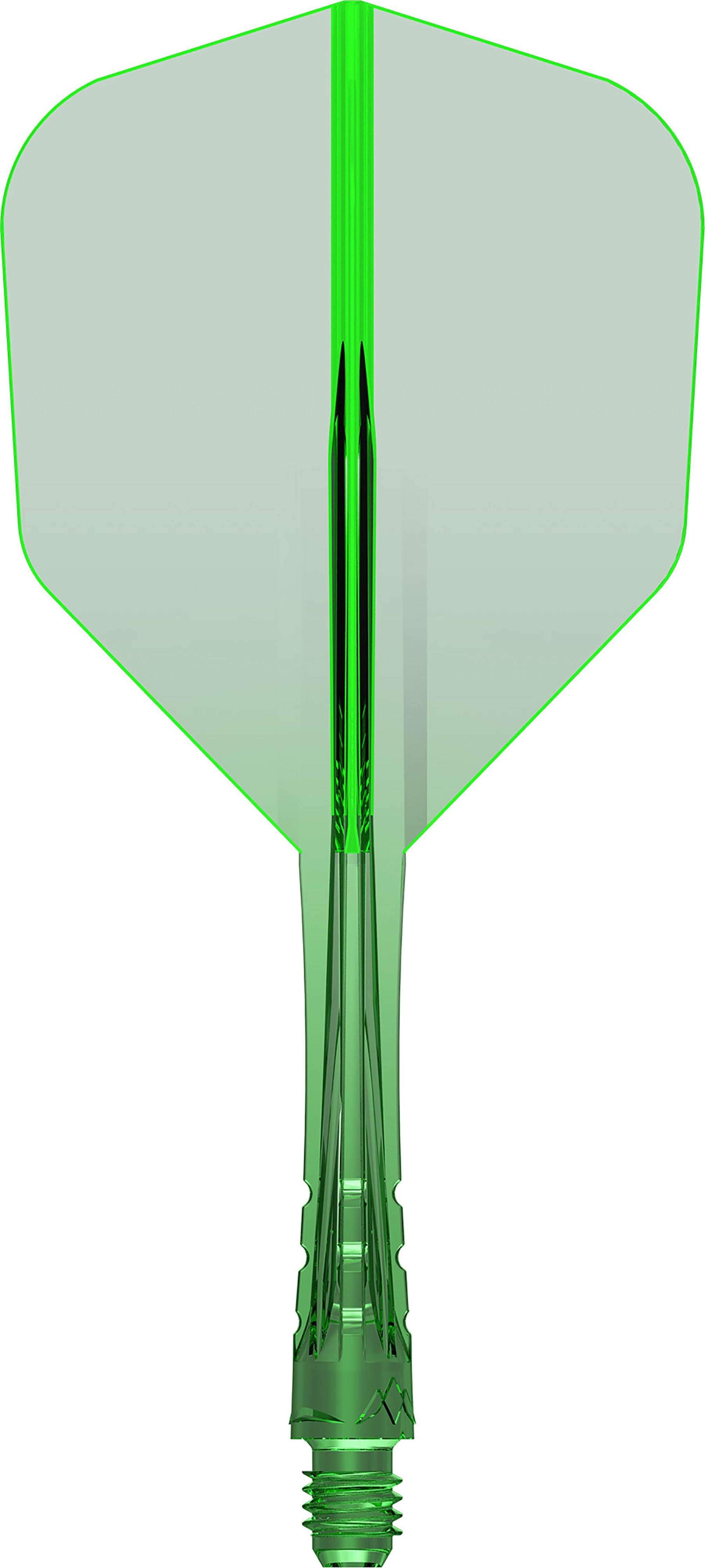 Mission Force 90 Vortex - Moulded Flight & Shaft - Standard No6 - Clear Green