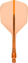 Mission Force 90 Vortex - Moulded Flight & Shaft - Standard No6 - Clear Neon Orange