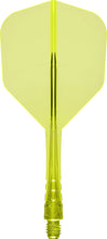 Mission Force 90 Vortex - Moulded Flight & Shaft - Standard No6 - Clear Neon Yellow