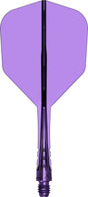 Mission Force 90 Vortex - Moulded Flight & Shaft - Standard No6 - Clear Purple