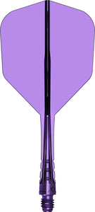 Mission Force 90 Vortex - Moulded Flight & Shaft - Standard No6 - Clear Purple