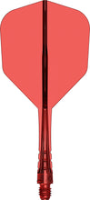 Mission Force 90 Vortex - Moulded Flight & Shaft - Standard No6 - Clear Red