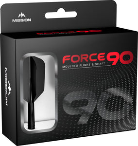 Mission Force 90 - New Moulded Flight & Shaft System - Slim - Black