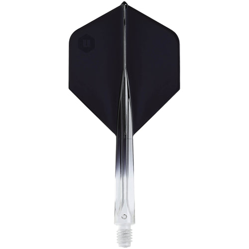 Unicorn Forge All-In-One Flight & Shaft System - Plus Shape - Two Tone - Black