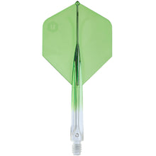 Unicorn Forge All-In-One Flight & Shaft System - Plus Shape - Two Tone - Green