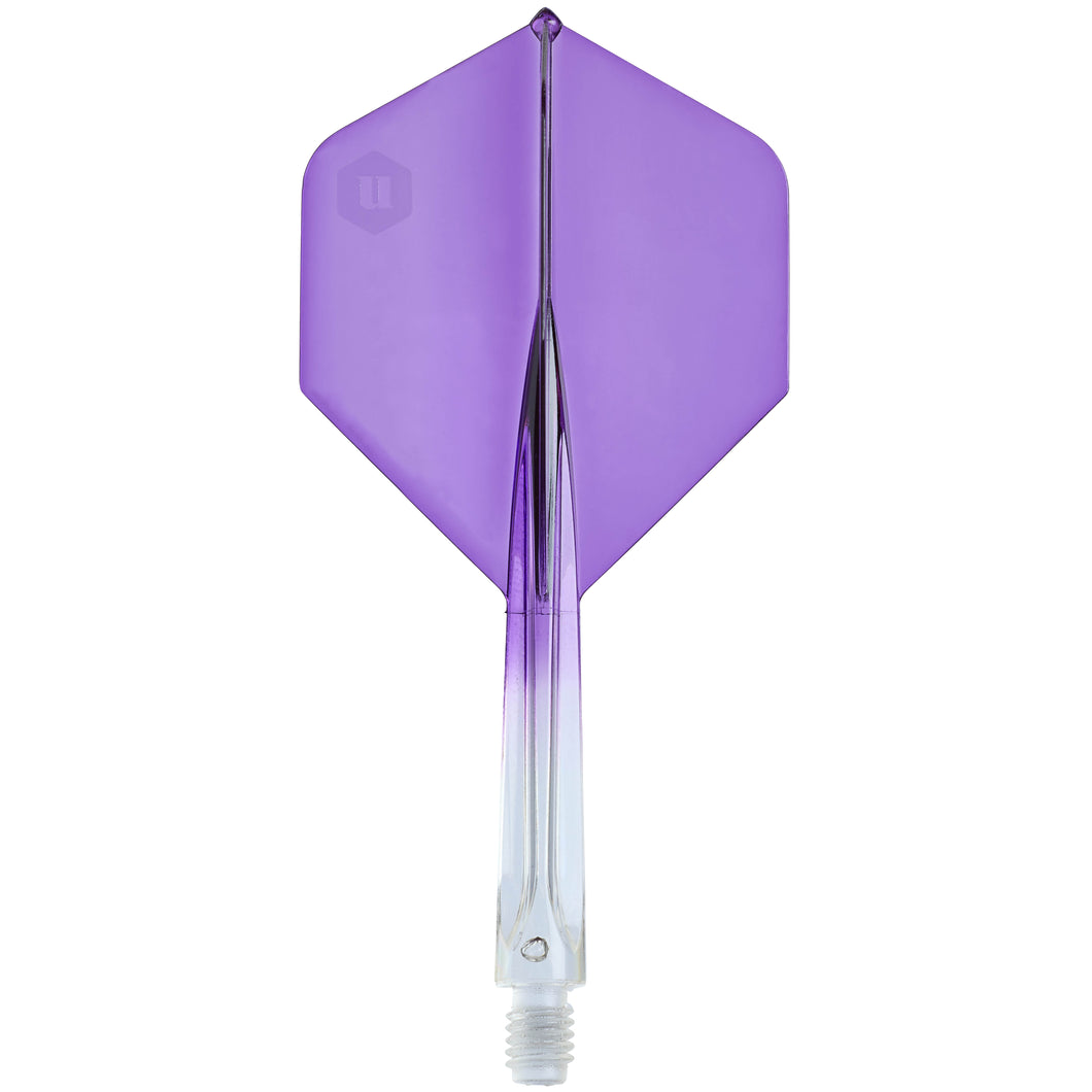 Unicorn Forge All-In-One Flight & Shaft System - Plus Shape - Two Tone - Purple