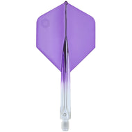 Unicorn Forge All-In-One Flight & Shaft System - Plus Shape - Two Tone - Purple