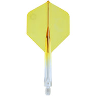 Unicorn Forge All-In-One Flight & Shaft System - Plus Shape - Two Tone - Yellow