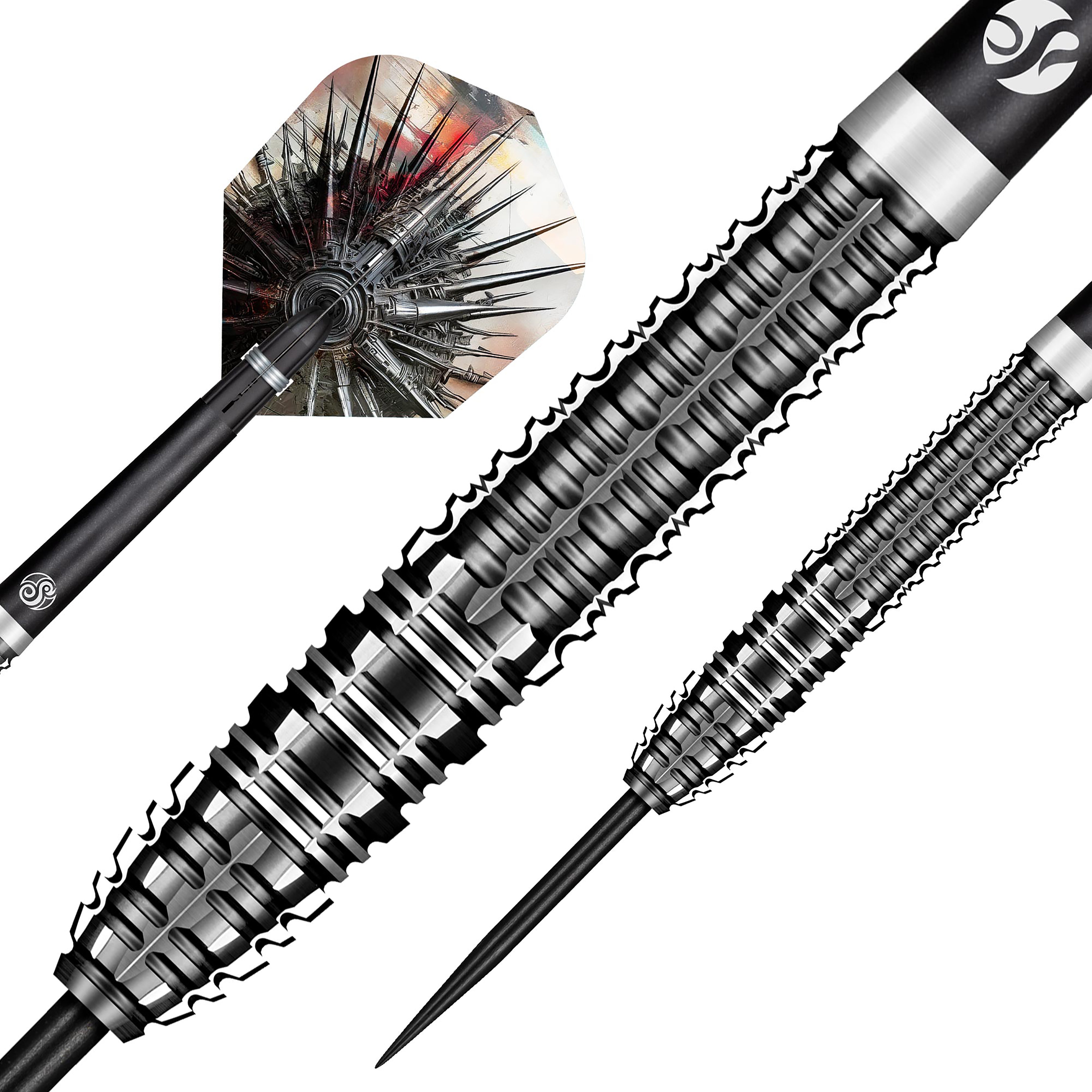 Shot Gnarly Smasha Steel Tip Dart Set - 90% Tungsten - 23g 24g 25g