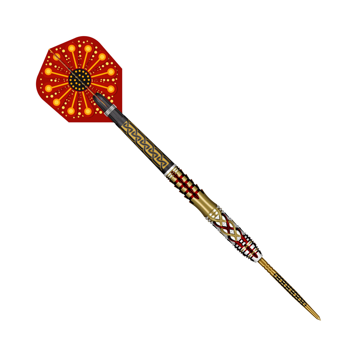 Shot Goths Alaric Steel Tip Dart Set - 95% Tungsten - Turbo Point - 23g 24g 25g