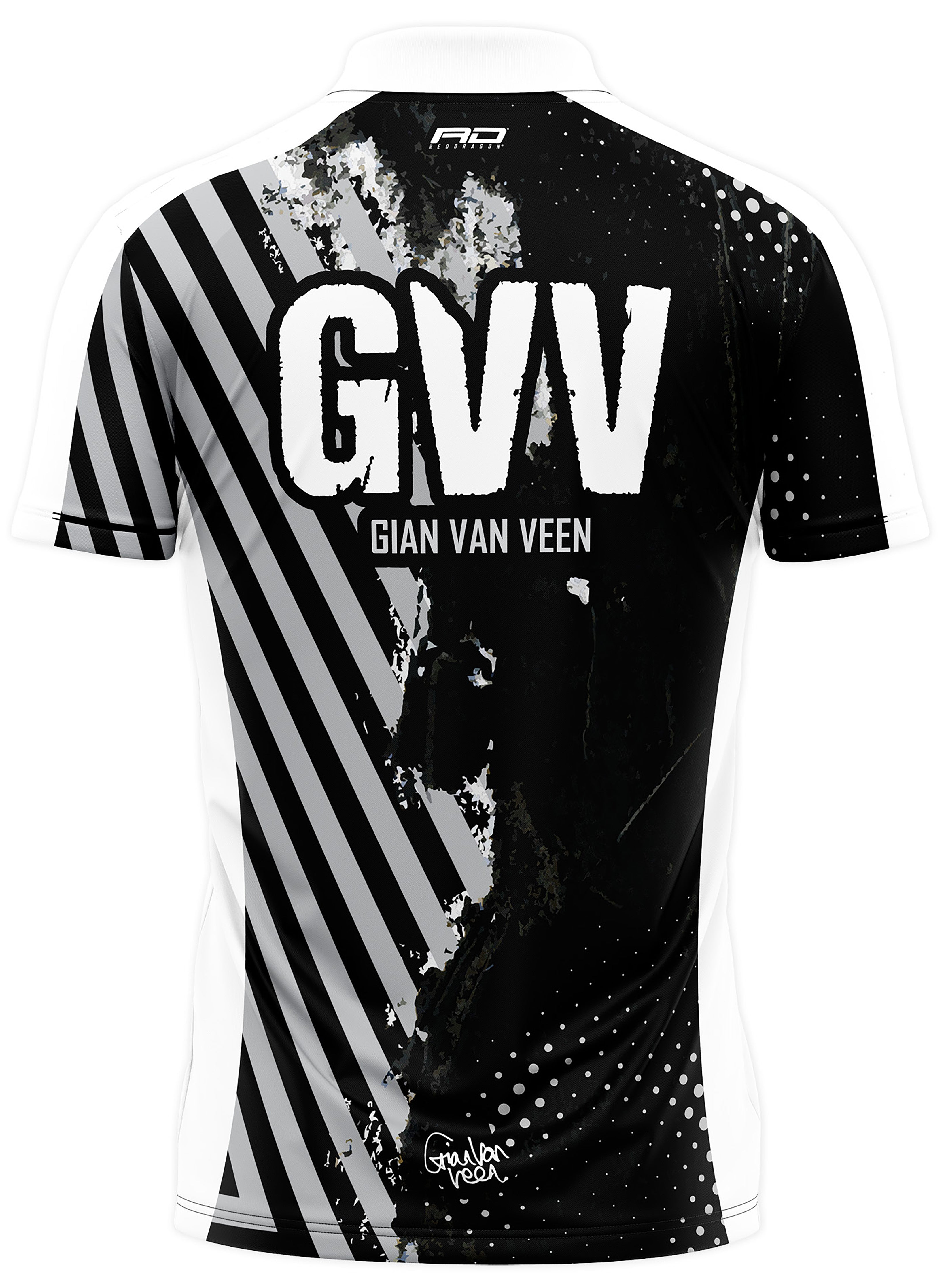 Red Dragon Gian Van Veen Player Limited Edition Tour Polo Dart Shirt - Small-3XL