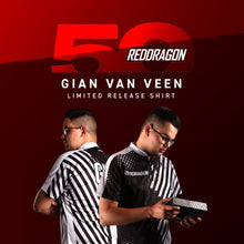 Red Dragon Gian Van Veen Player Limited Edition Tour Polo Dart Shirt - Small-3XL