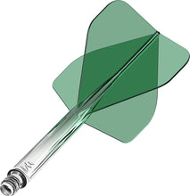 Mission Force 90 - Moulded Flight & Shaft System - Standard No2 - Gradient - Transparent Green