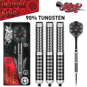 Shot Pro Series - Haupai Puha - Steel Tip Darts - 90% Tungsten - 24g