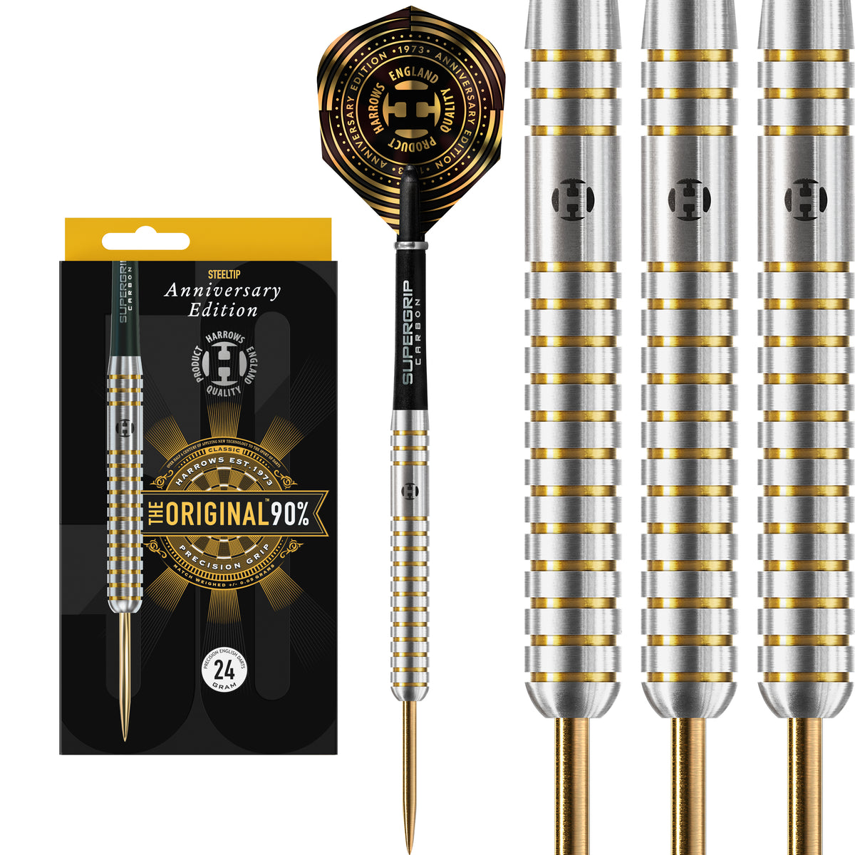 Harrows The Original - 50th Anniversary Edition - 90% Tungsten Darts ...